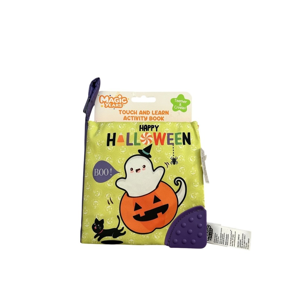 Magic Years Activity Book Baby OS Green New Halloween Ghost Teether Crinkle Toy‎